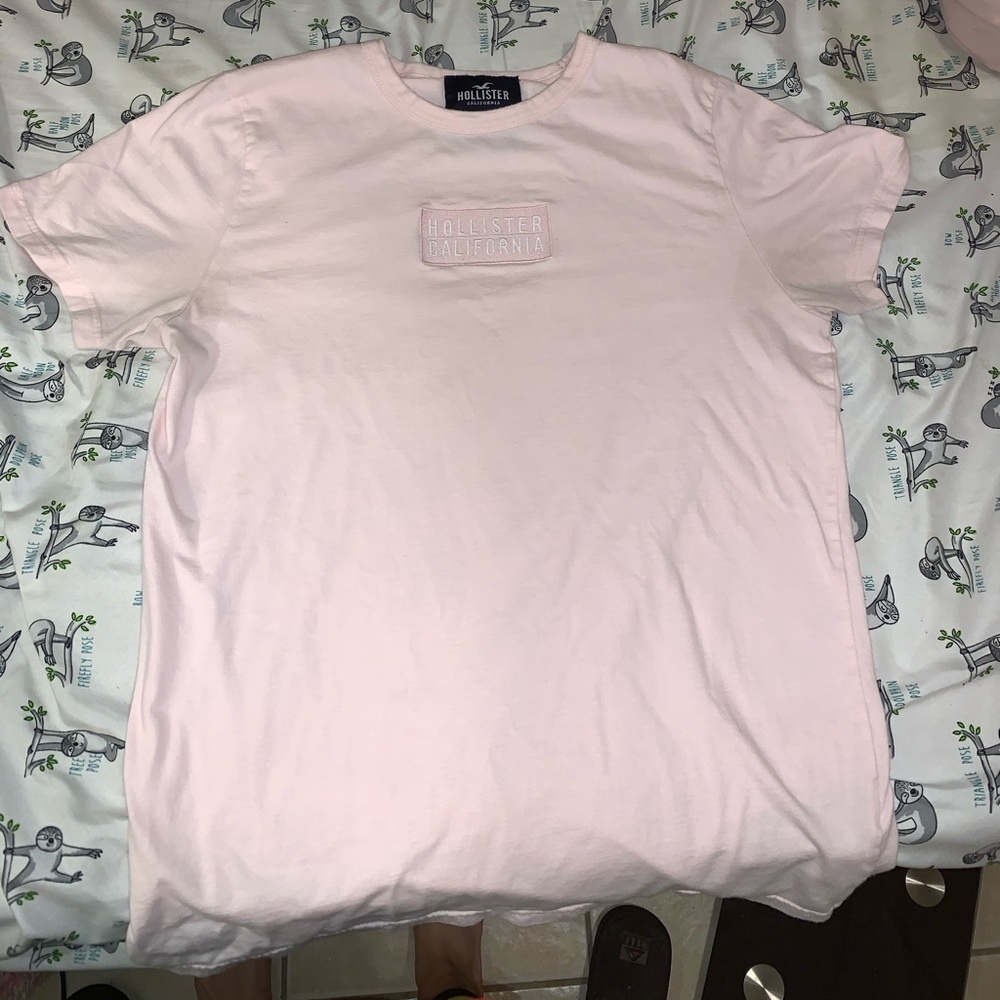 Hollister light pink shirt